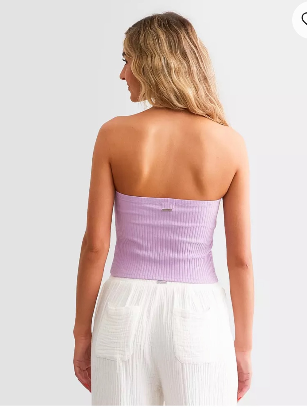 NWT Billabong Lennox Brown and Purple Ribbed Tube Tops - Picture 14 of 15
